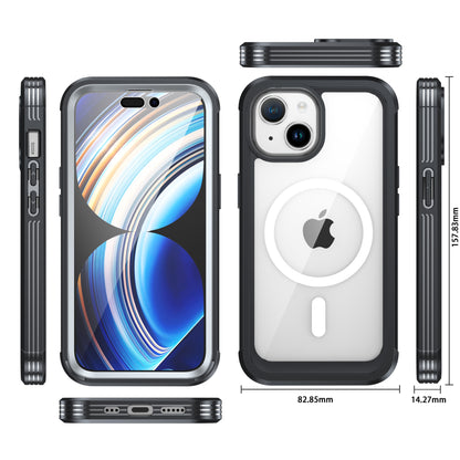 Bumper Rugged Apple iPhone 15 Plus Case with Built-in Screen Protector