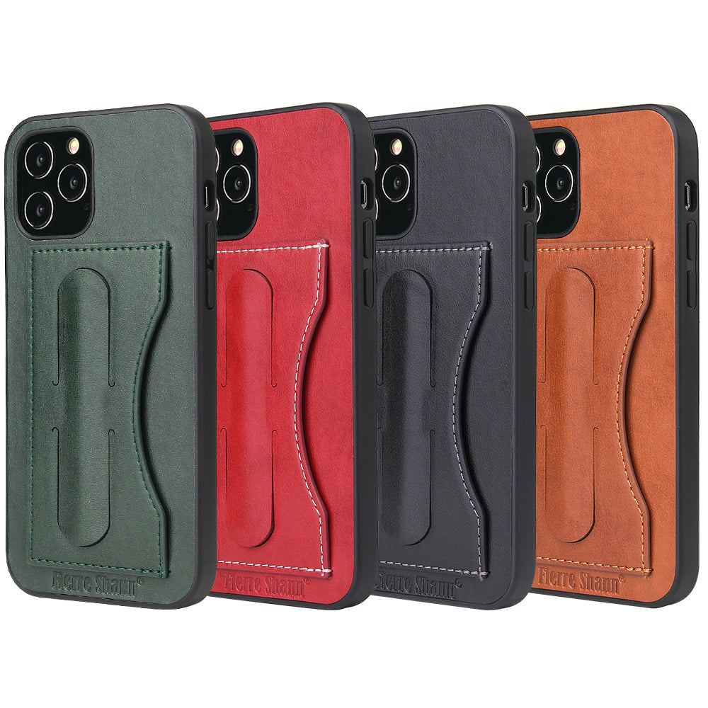 Contracted Card Holder iPhone 12 Pro Max Case Beveled Stand