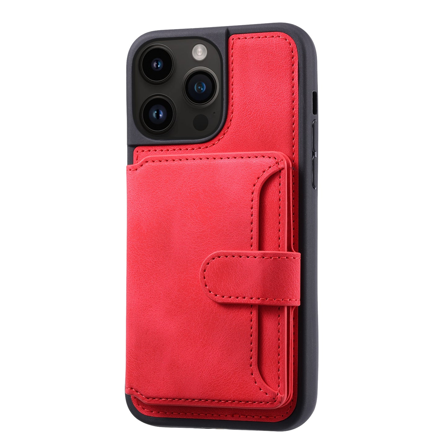 Fantasy Card Slots Buckle iPhone 12 Pro Max Case Leather Anti-theft