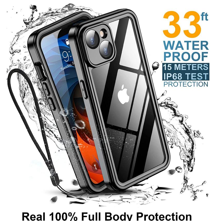 Burst Slim Swimming Waterproof Apple iPhone 14 Plus Case Clear