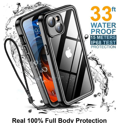 Burst Slim Swimming Waterproof Apple iPhone 14 Plus Case Clear