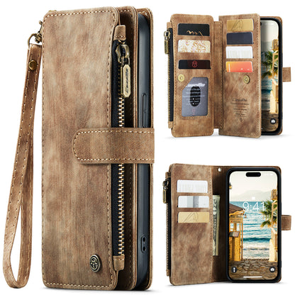 Multi-card Hand Strap Apple iPhone 14 Pro Max Case Double Fold Stand