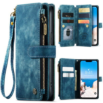 Multi-card Hand Strap Apple iPhone 14 Case Double Fold Stand