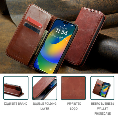 Tree Artificial Leather iPhone 14 Case Wallet Stand