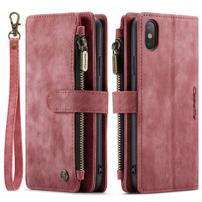 Multi-card Hand Strap Apple iPhone Xs Case Double Fold Stand