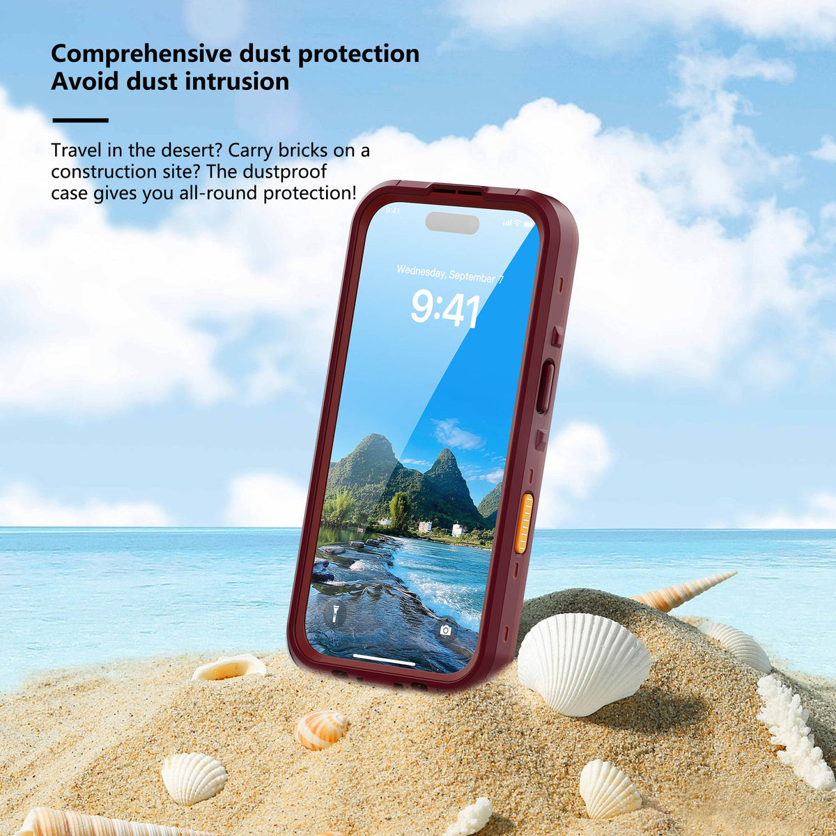Ultramarine Technology with IP68 Waterproof MagSafe Phone Case - 3M Drop & Dust Protection
