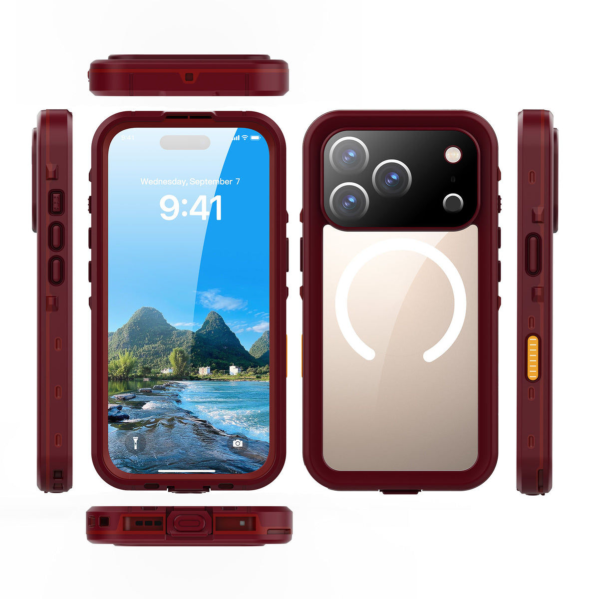 Ultramarine Technology with IP68 Waterproof MagSafe Phone Case - 3M Drop & Dust Protection