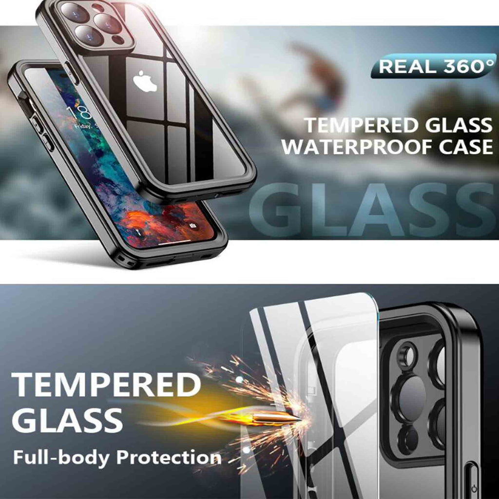 Ultramarine Technology IP68 Waterproof & Military-Grade Shockproof Tough Phone Case - iPhone 14 Pro Max