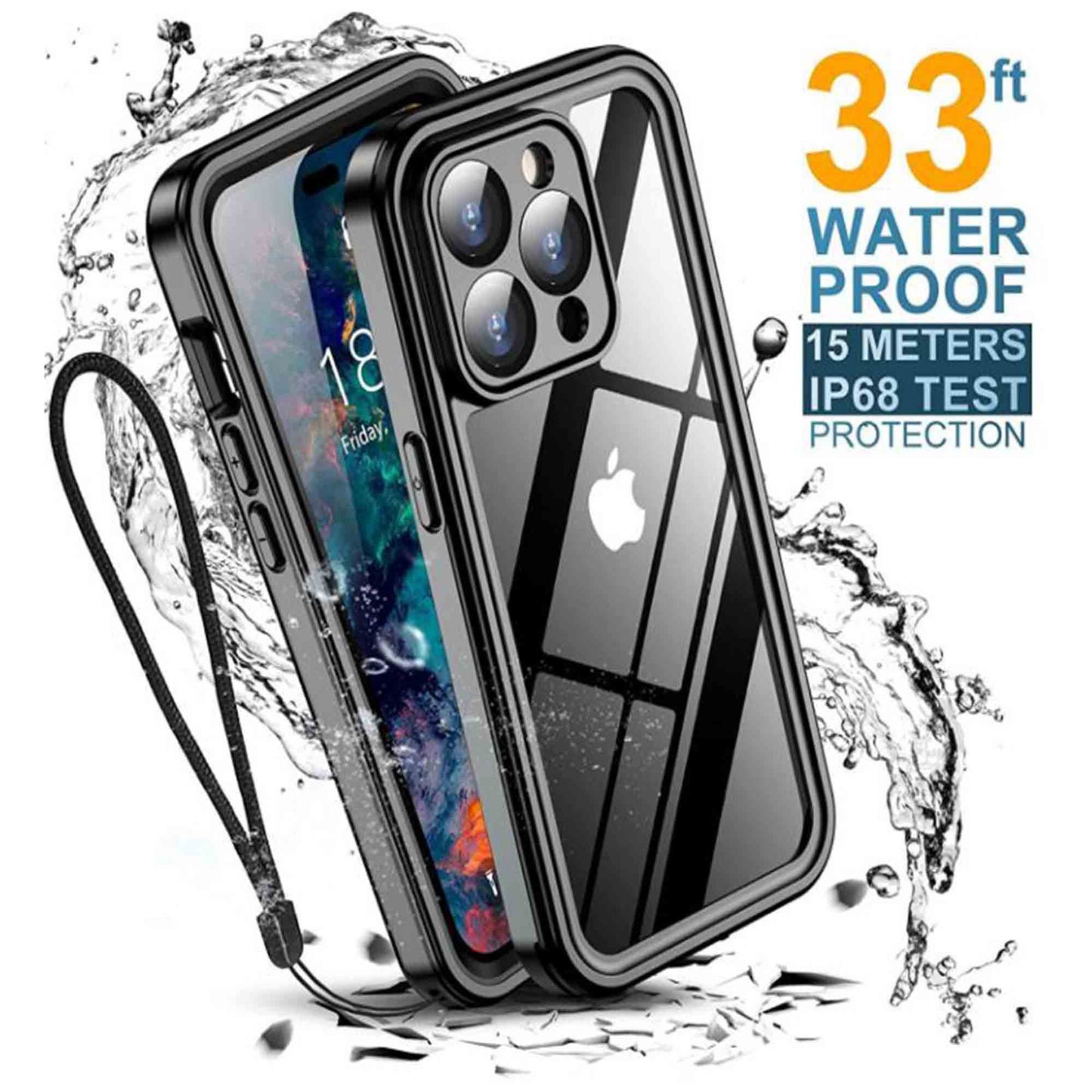 Ultramarine Technology IP68 Waterproof & Military-Grade Shockproof Tough Phone Case - iPhone 14 Pro Max