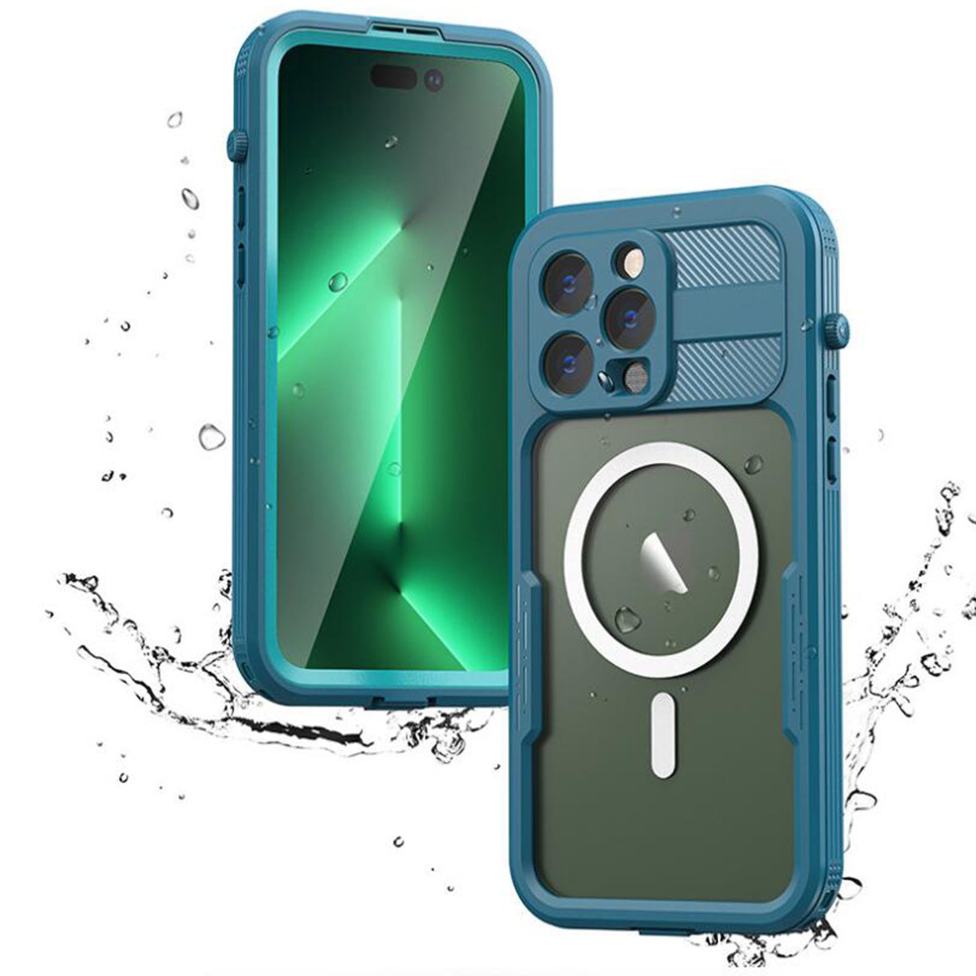 Ultramarine TechnologyIP68 Waterproof Phone Case – Full-Body Protection & Wireless Charging - iPhone 14 Pro Max