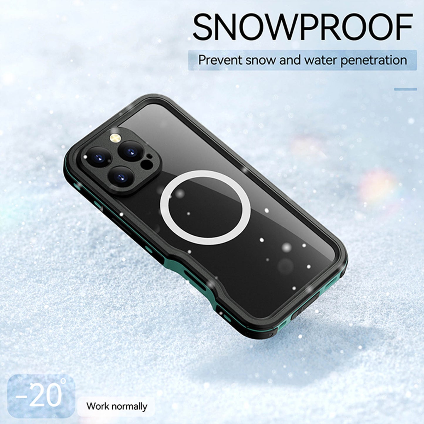 Ultramarine Technology IP68 Waterproof Phone Case Hand Lanyard - Full Protection & Dustproof - iPhone 16 Pro Max