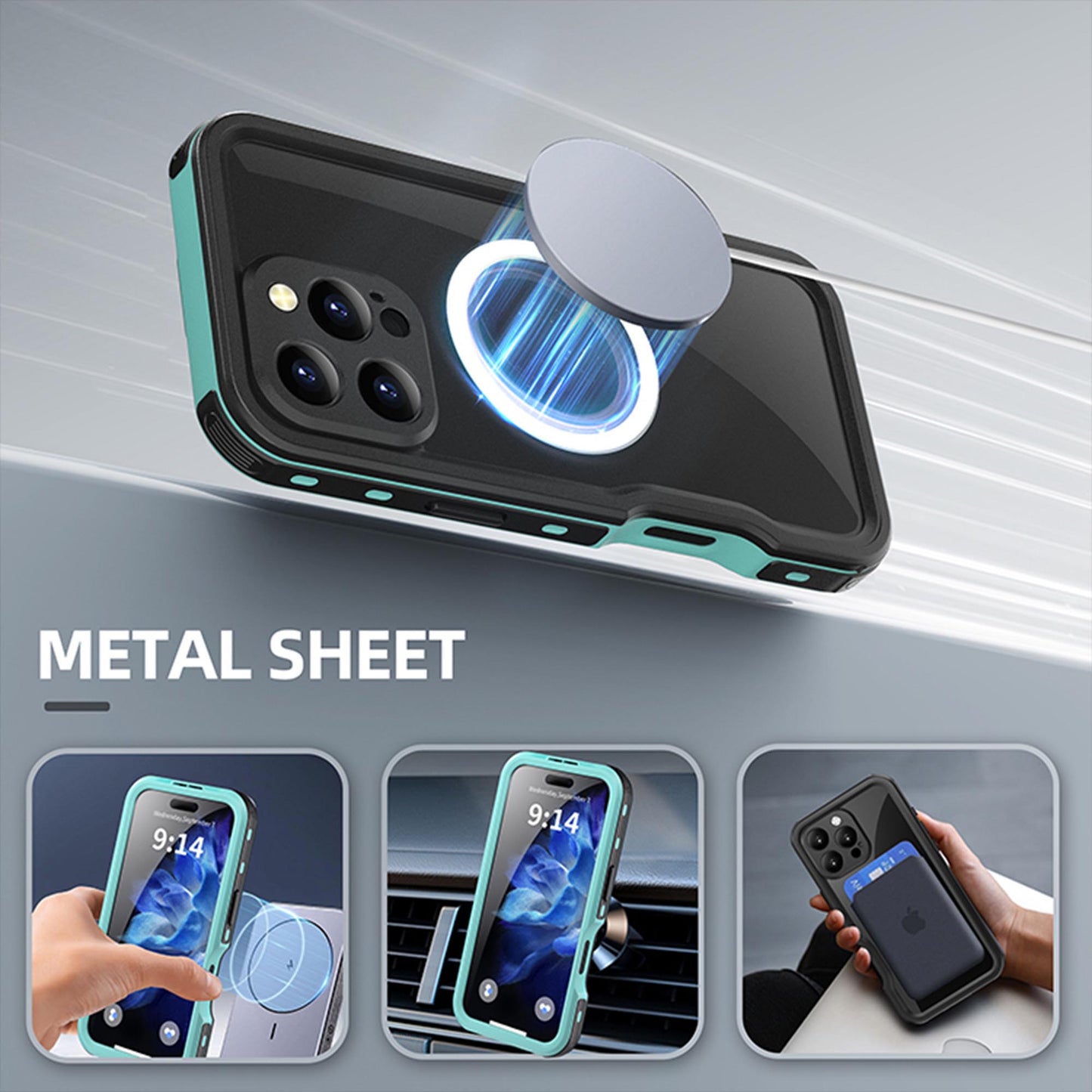 Ultramarine Technology IP68 Waterproof Phone Case Hand Lanyard - Full Protection & Dustproof - iPhone 16 Pro Max