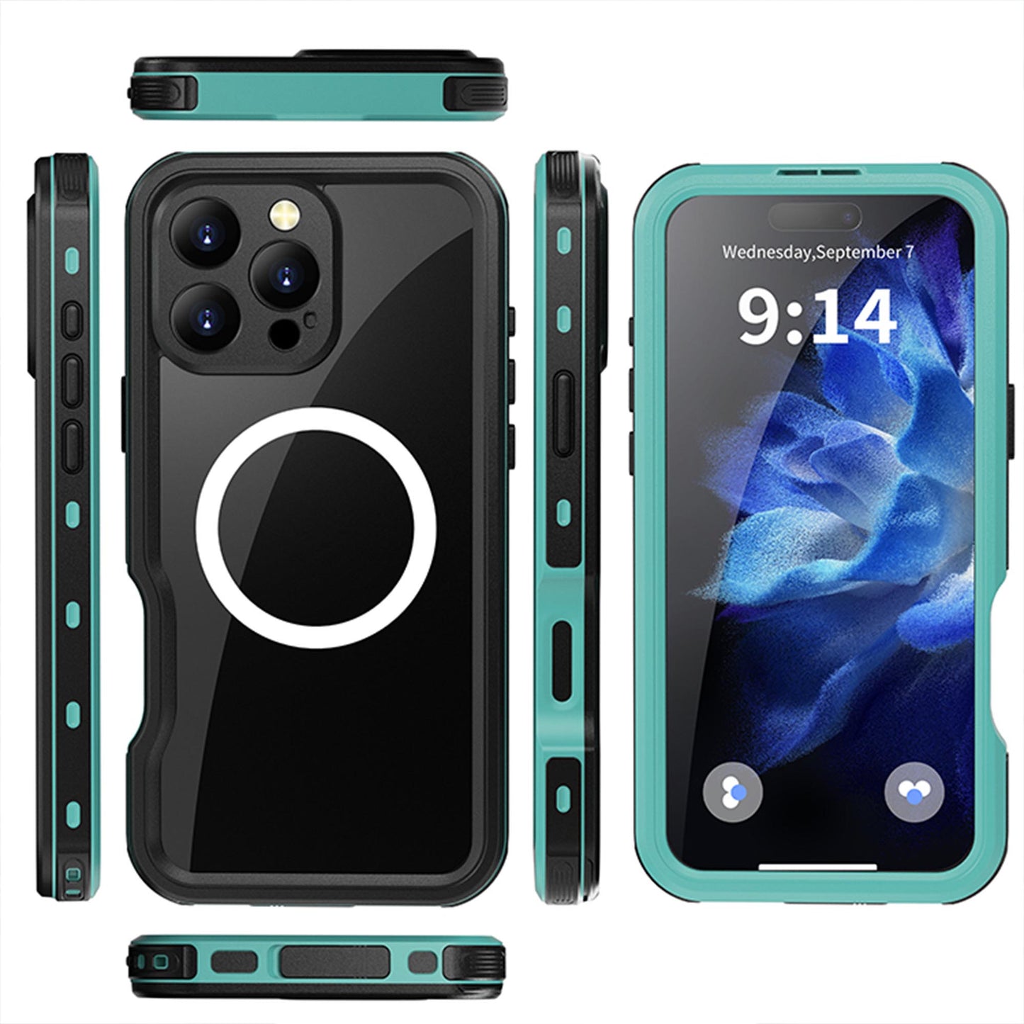 Ultramarine Technology IP68 Waterproof Phone Case Hand Lanyard - Full Protection & Dustproof - iPhone 16 Pro Max