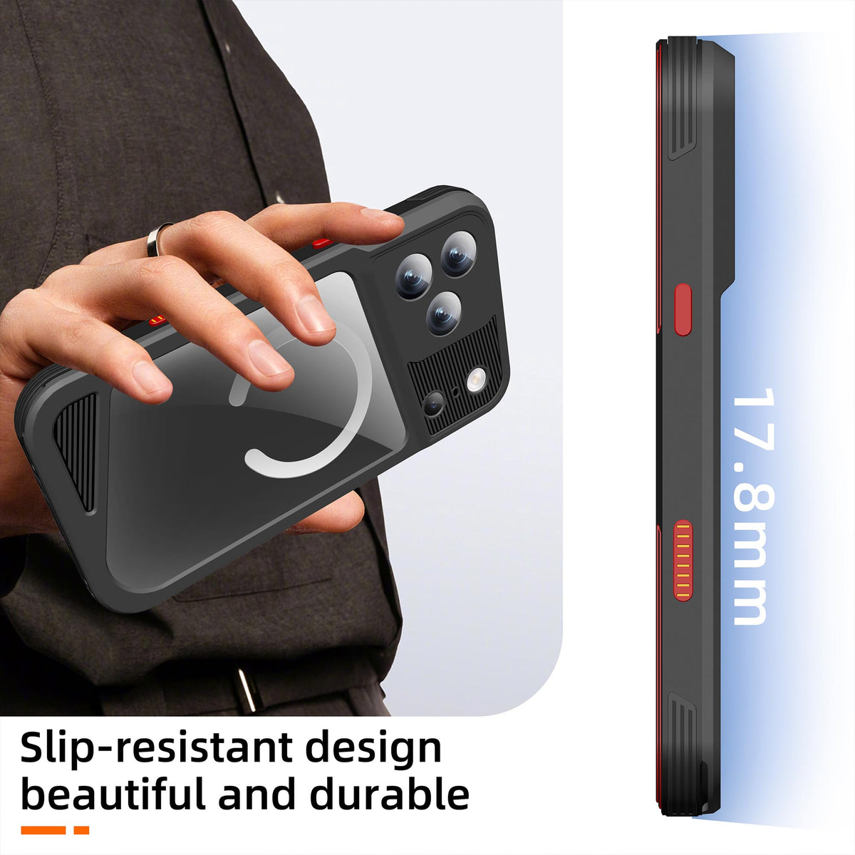 Ultramarine Technology with IP68 Waterproof Phone Case with Camera Button | 360 Full Body
