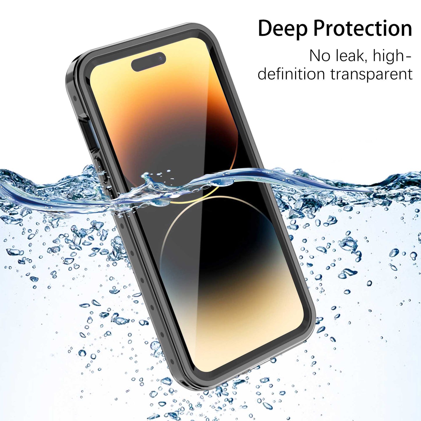 Ultramarine Technology IP68 Waterproof Rugged Phone Case with Magnetic Function & Screen Protector - iPhone 14 Pro Max