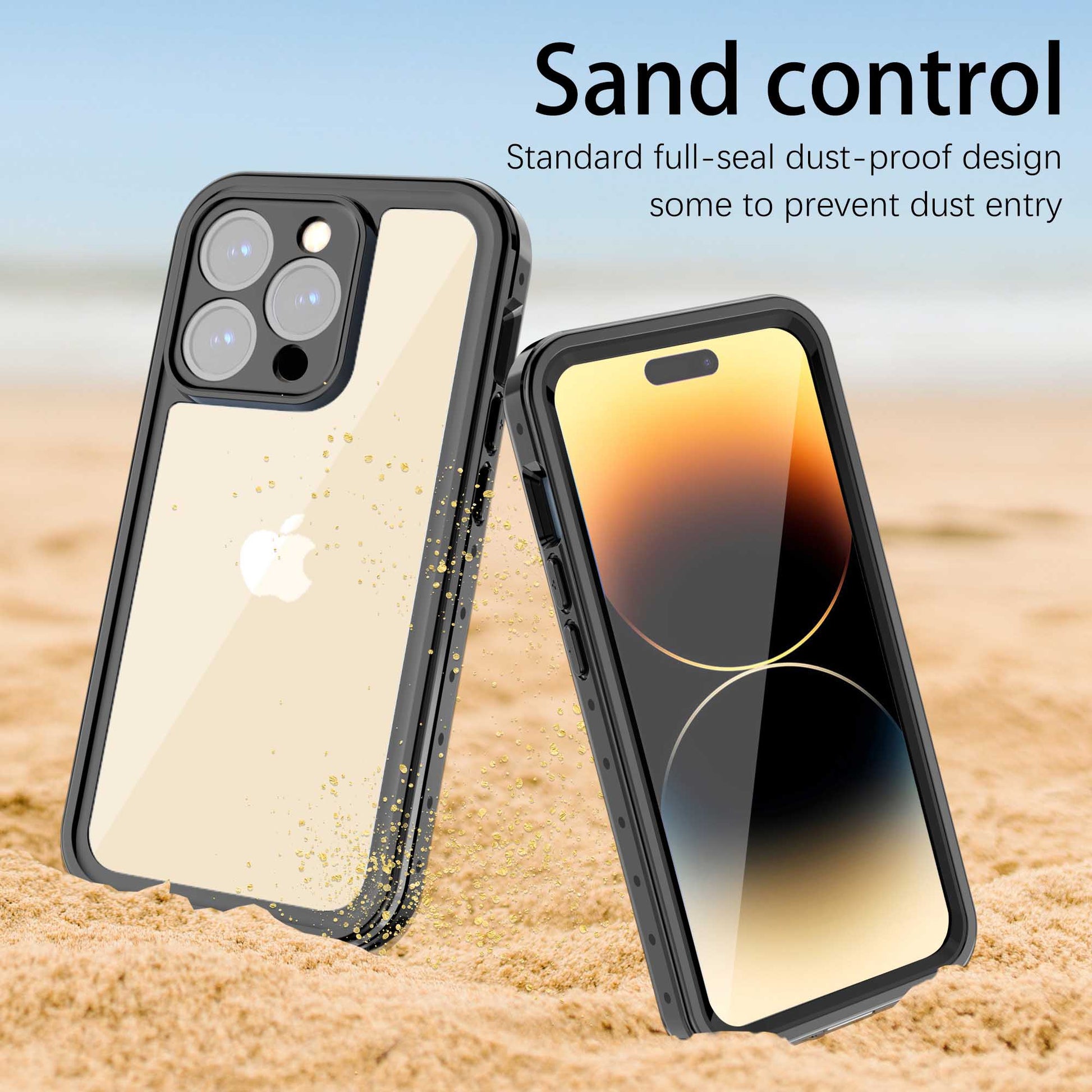 Ultramarine Technology IP68 Waterproof Rugged Phone Case with Magnetic Function & Screen Protector - iPhone 14 Pro Max