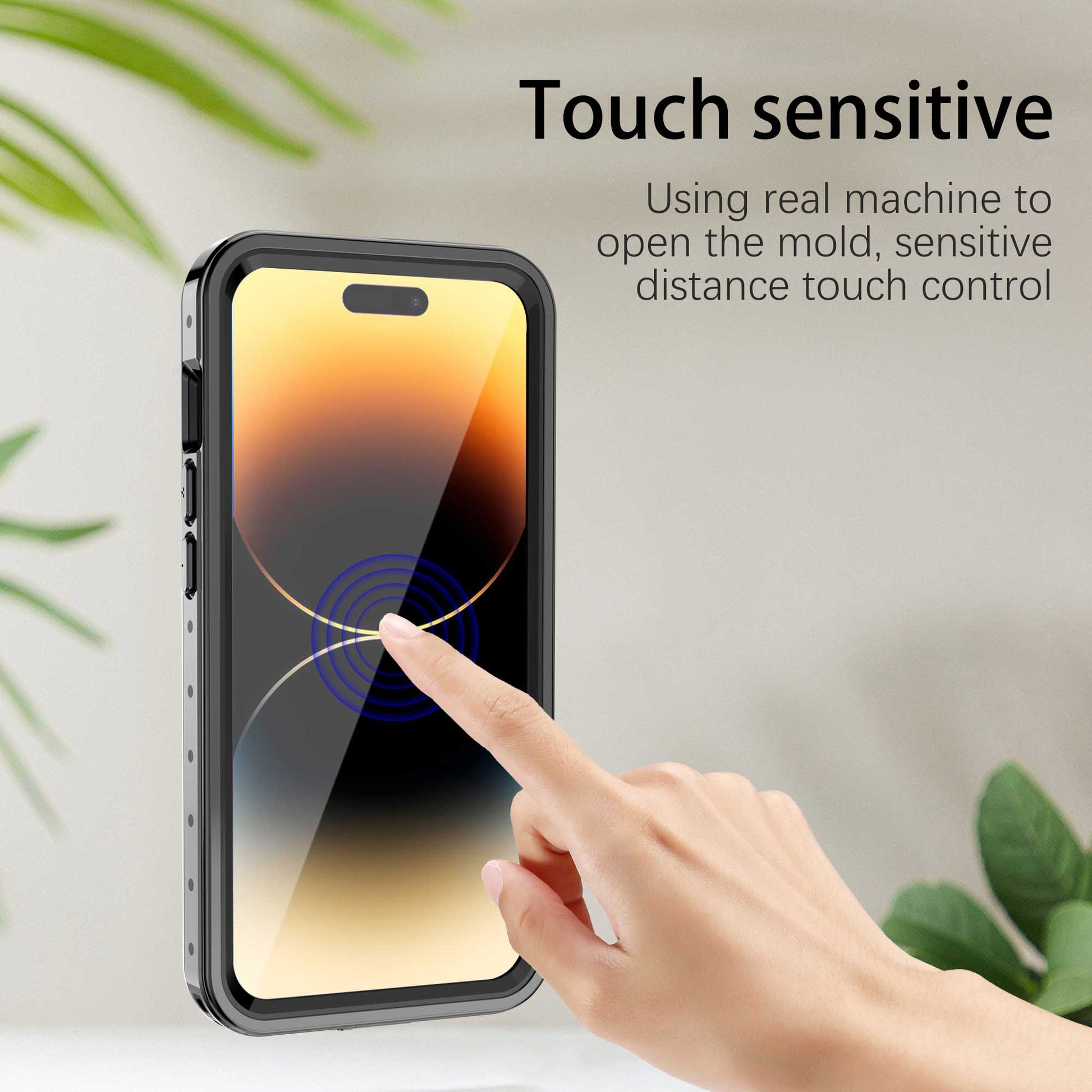 Ultramarine Technology IP68 Waterproof Rugged Phone Case with Magnetic Function & Screen Protector - iPhone 14 Pro Max