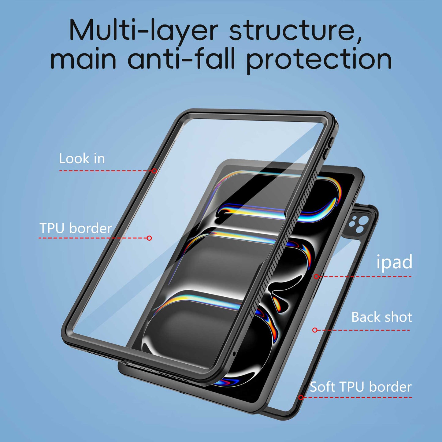 Ultramarine Technology IP68 Waterproof & Shockproof Table Case | Outdoor Defense - iPad Pro 13