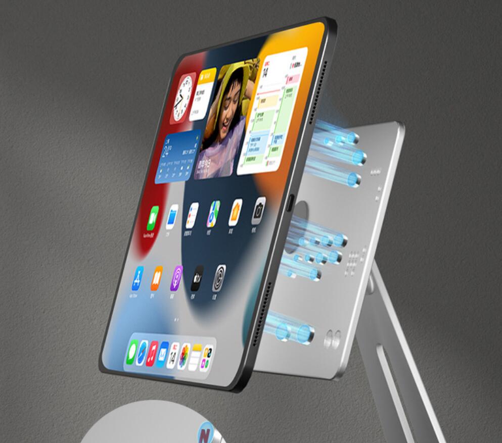ipad-hollow-floating-magnetic-aluminum-tablet-stand-desk_3