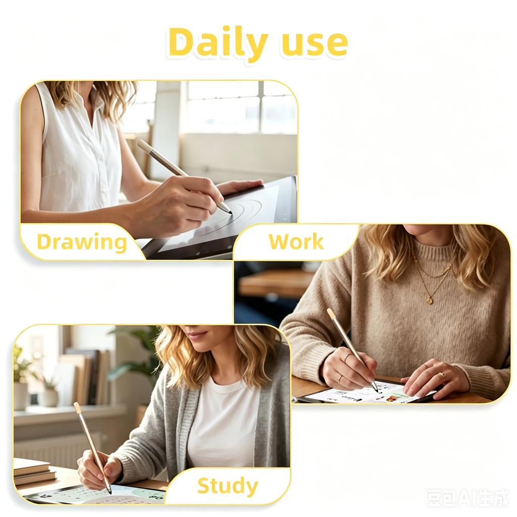 Ultramarine Technology iPad iPhone Android Commander Gradient 2-in-1 Capacitive Stylus Pen Daily Use