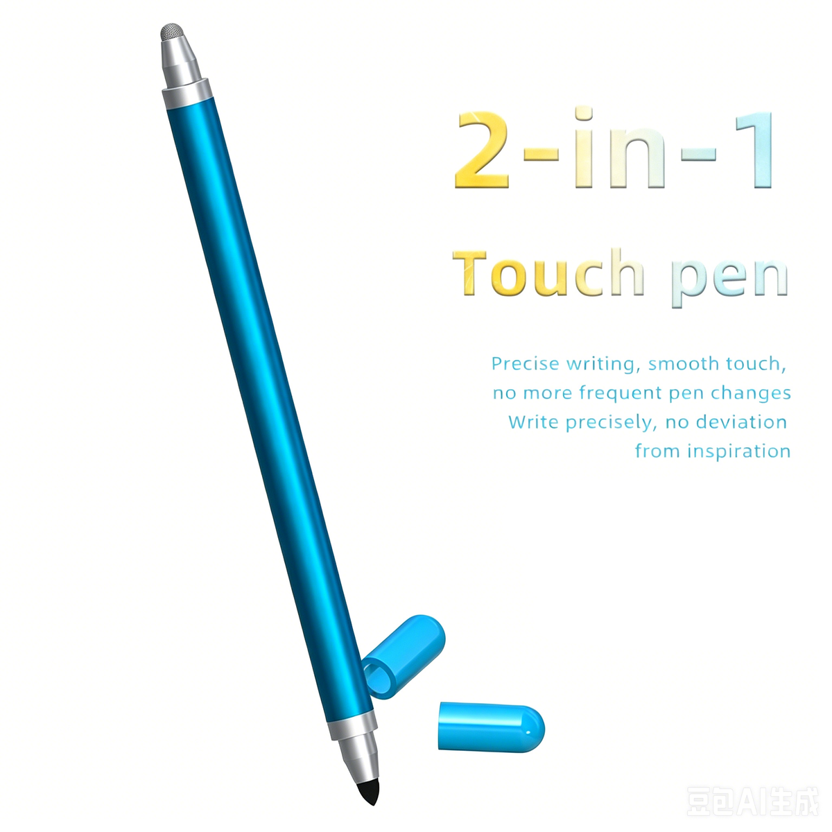 Ultramarine Technology iPad iPhone Android Commander Gradient 2-in-1 Capacitive Stylus Pen Blue Color