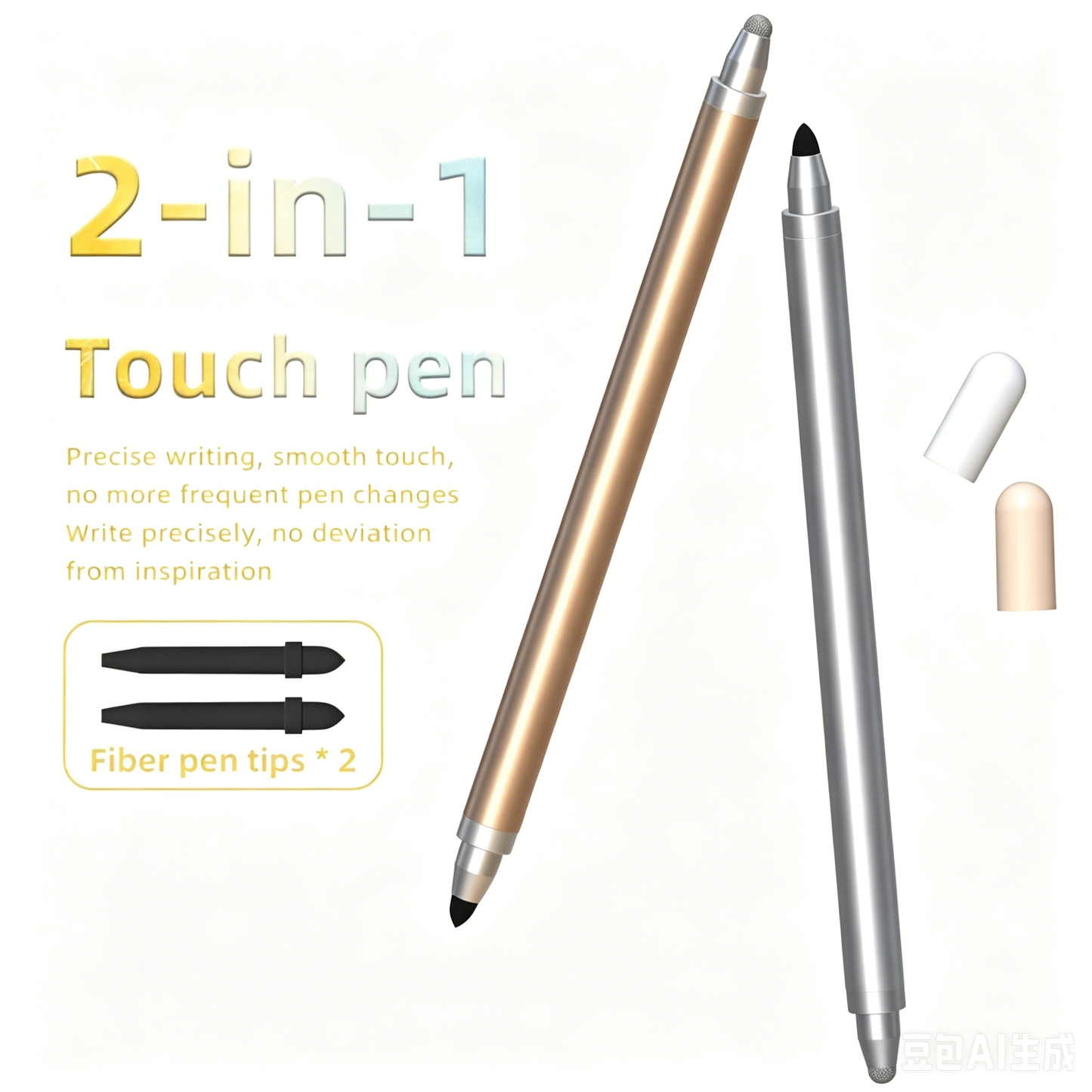 Ultramarine Technology iPad iPhone Android Commander Gradient 2-in-1 Capacitive Stylus Pen 