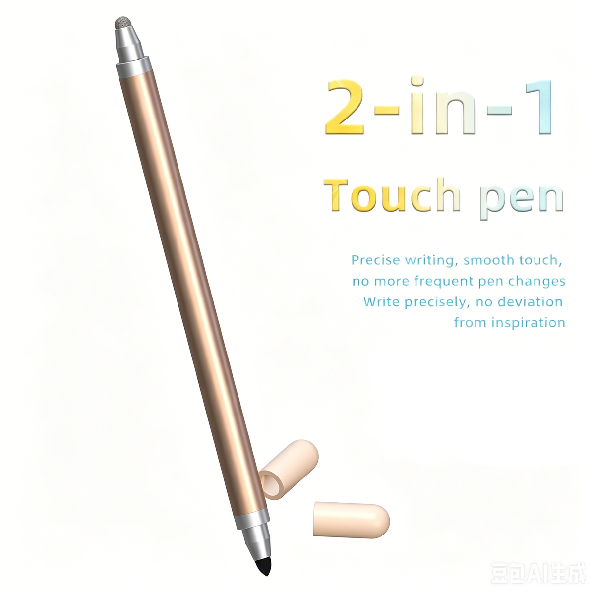 Ultramarine Technology iPad iPhone Android Commander Gradient 2-in-1 Capacitive Stylus Pen Gold Color
