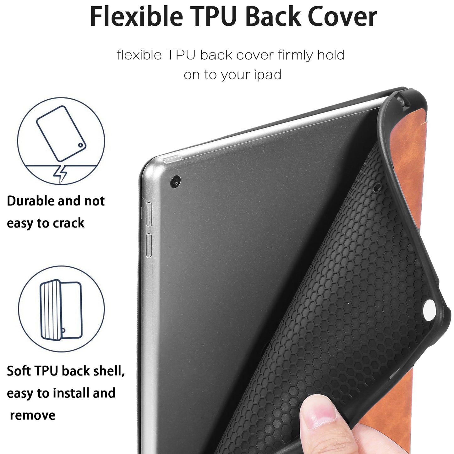 Catch Sight Slim Leather iPad 9 Case Flip Stand