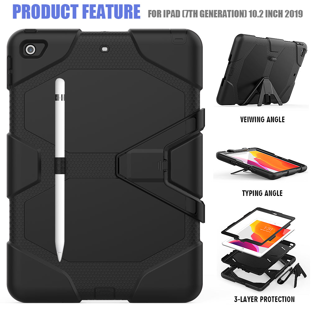 Tough Box Built-in Screen Protector Apple iPad 8 Case Shockproof