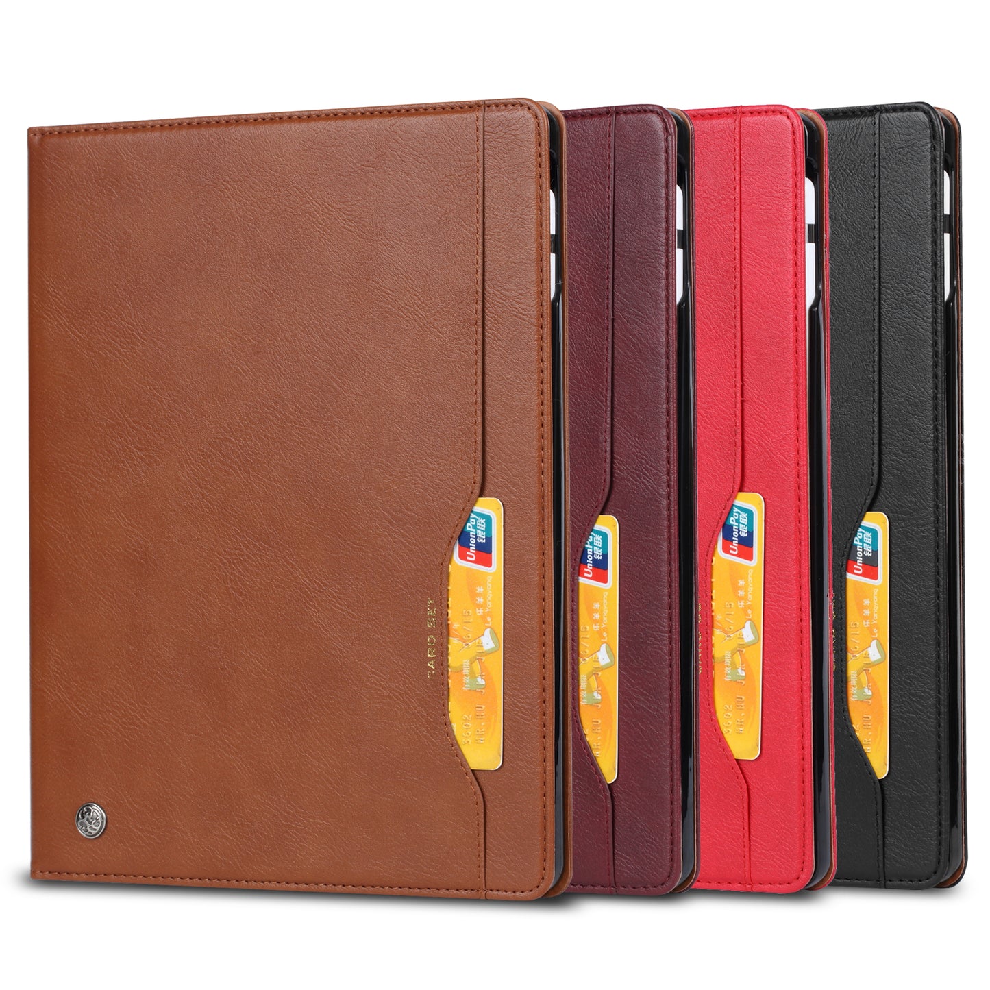 Classical Knead Leather iPad 10 Case with Notes Pocket