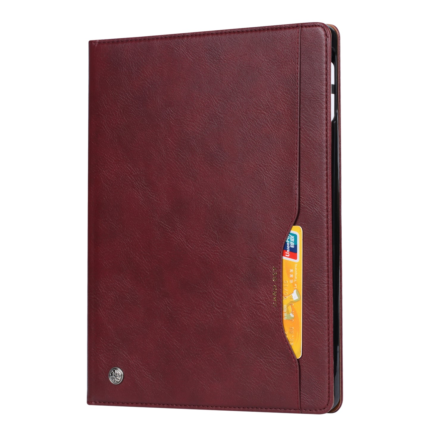 Classical Knead Leather iPad 10 Case with Notes Pocket