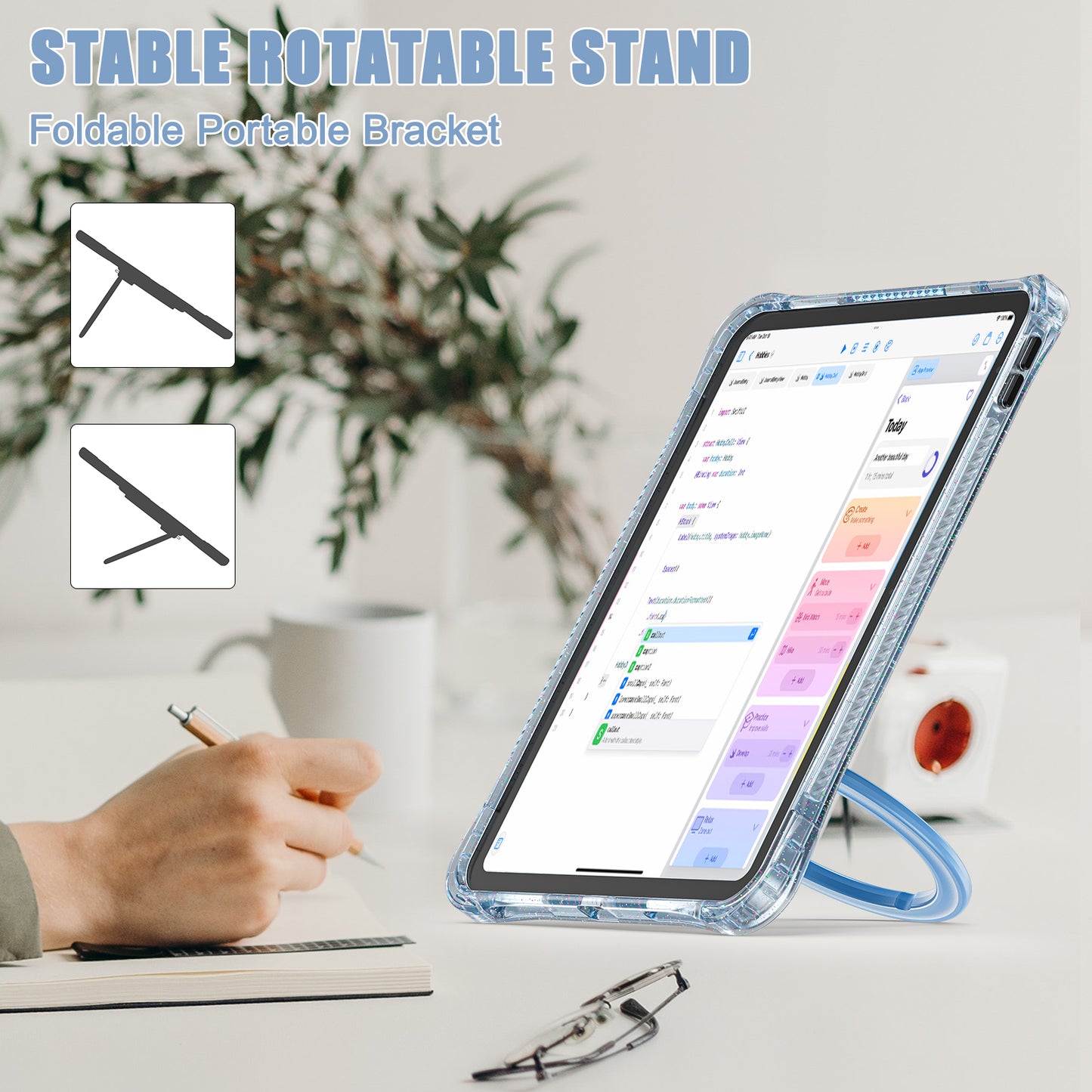 Defense Hook Stand Apple iPad Pro 10.5 Case Transparent Rotating