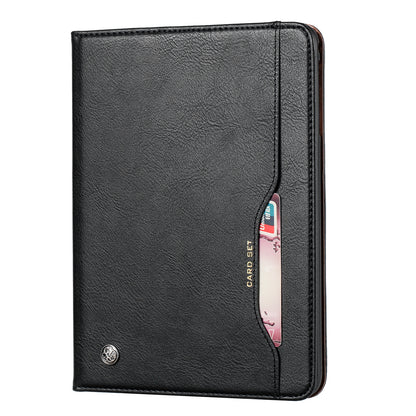 Classical Knead Leather iPad 6 Case with Notes Pocket