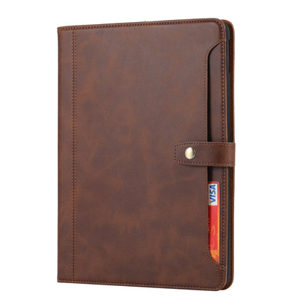 Buckle Retro Leather iPad 8 Case Stand Multi-card Slots