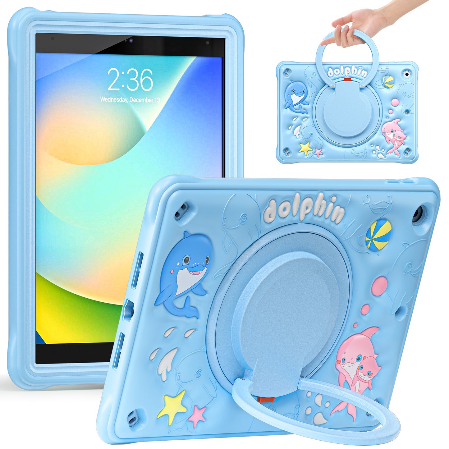 Bubble Hook Apple iPad 9 Case Stabilizing Stand Rotating