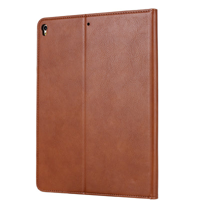 Classical Knead Leather iPad 7 Case with Notes Pocket