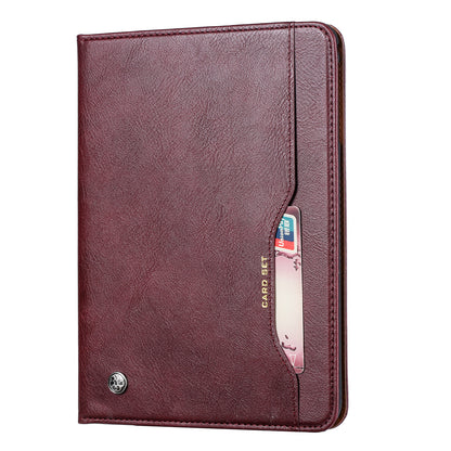 Classical Knead Leather iPad 7 Case with Notes Pocket