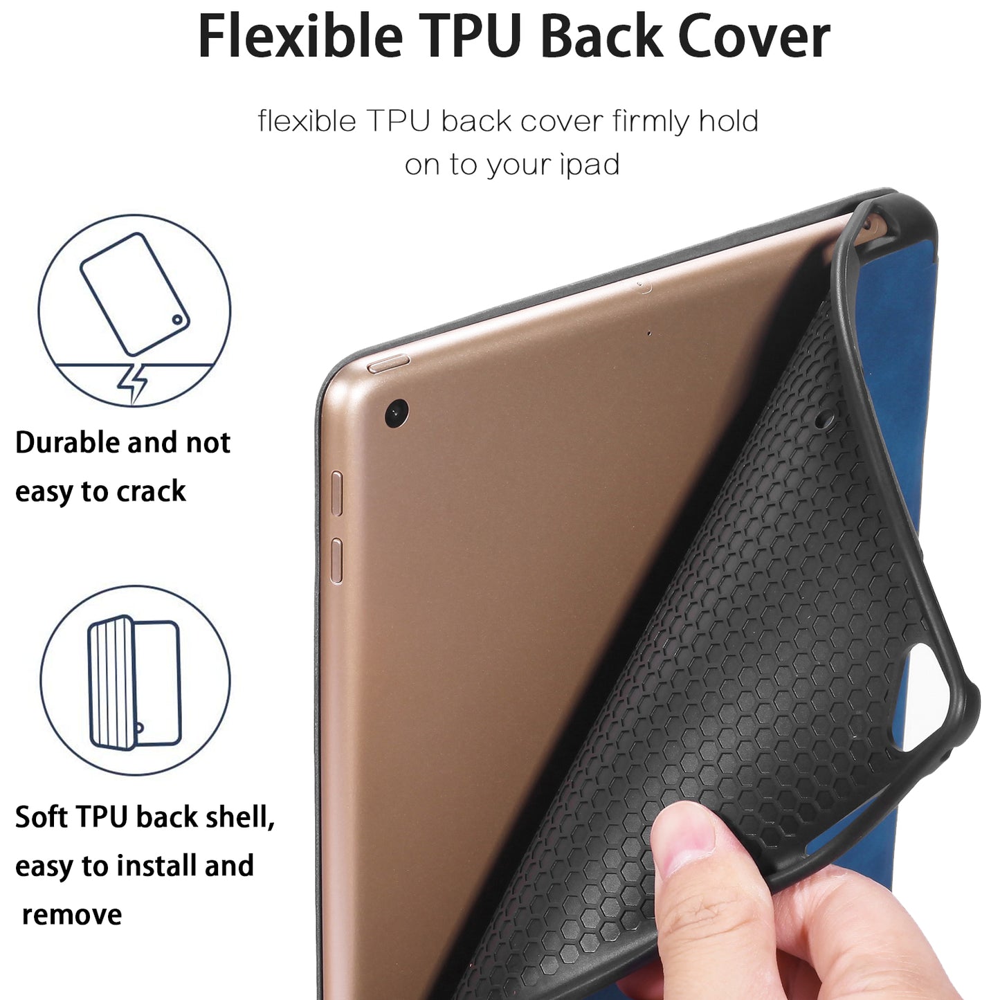 Catch Sight Slim Leather iPad 6 Case Flip Stand