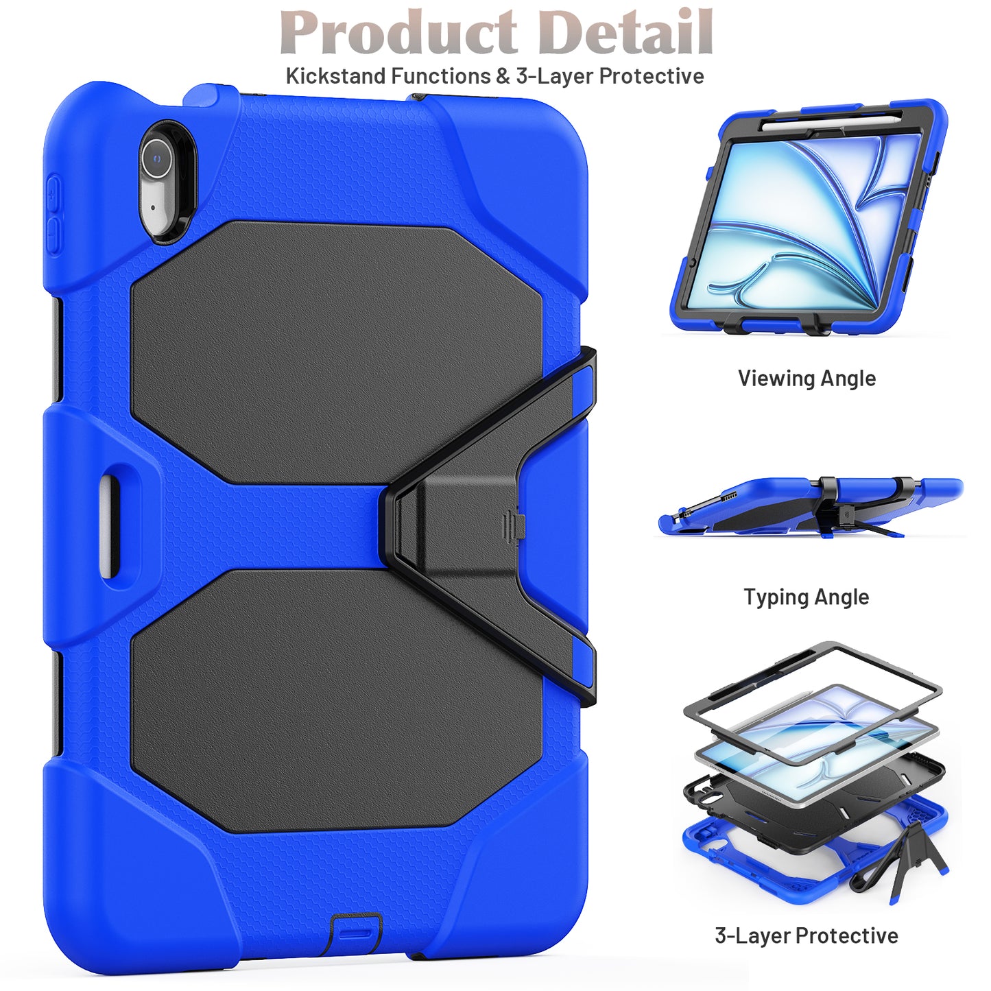 Tough Box Built-in Screen Protector iPad Air 6 11" Case Shockproof