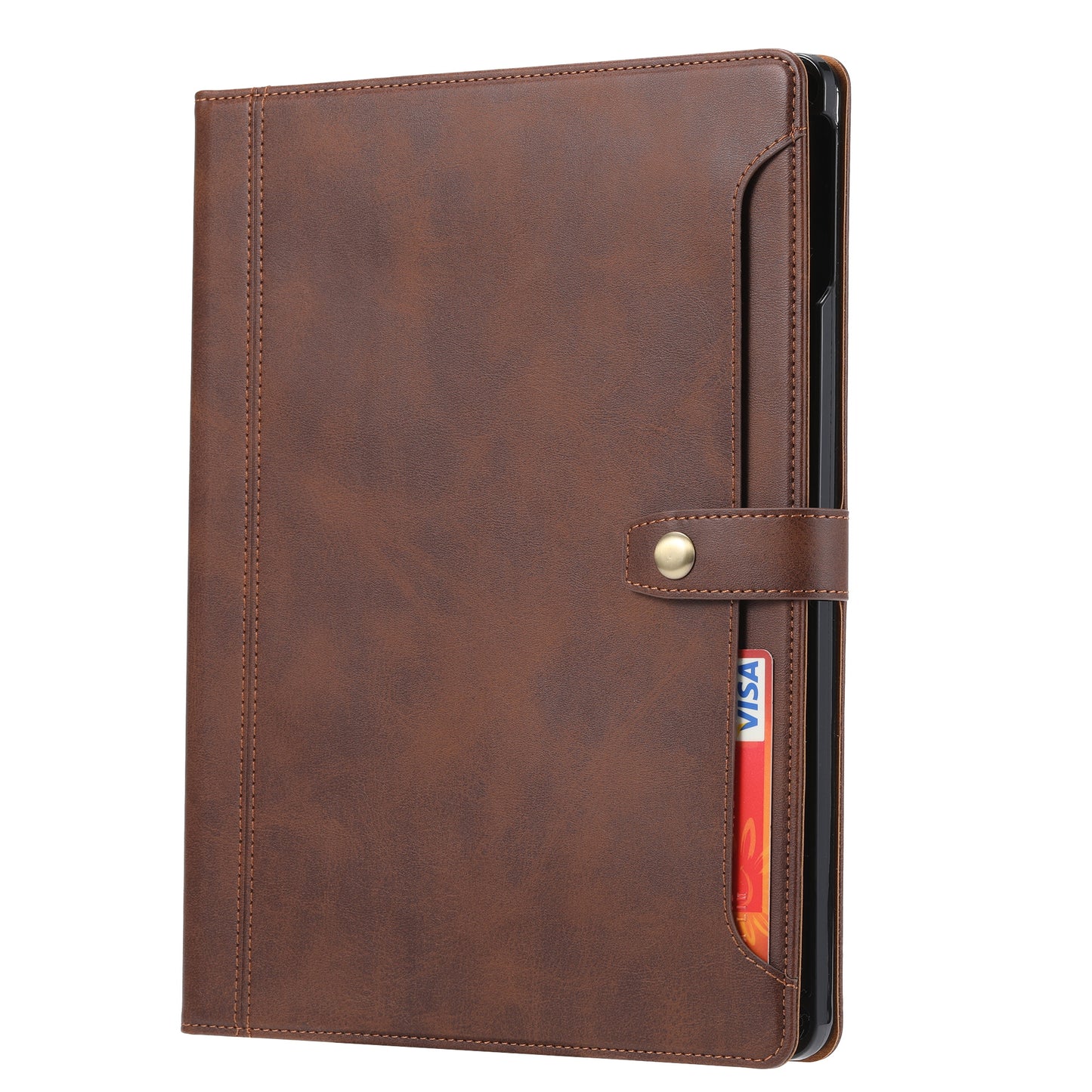 Buckle Retro Leather iPad Air 5 Case Stand Multi-card Slots