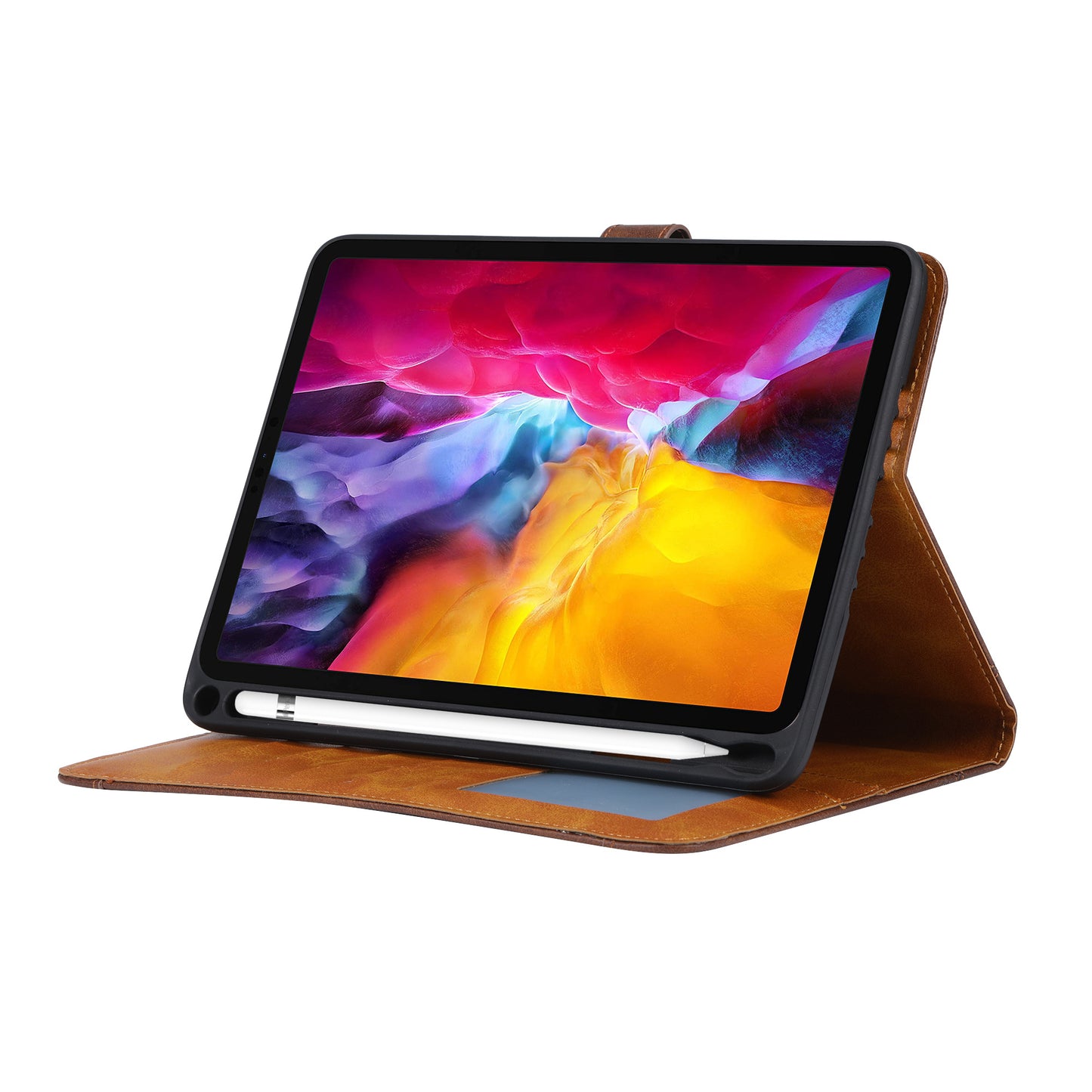 Buckle Retro Leather iPad Pro 11 2021 Case Stand Multi-card Slots