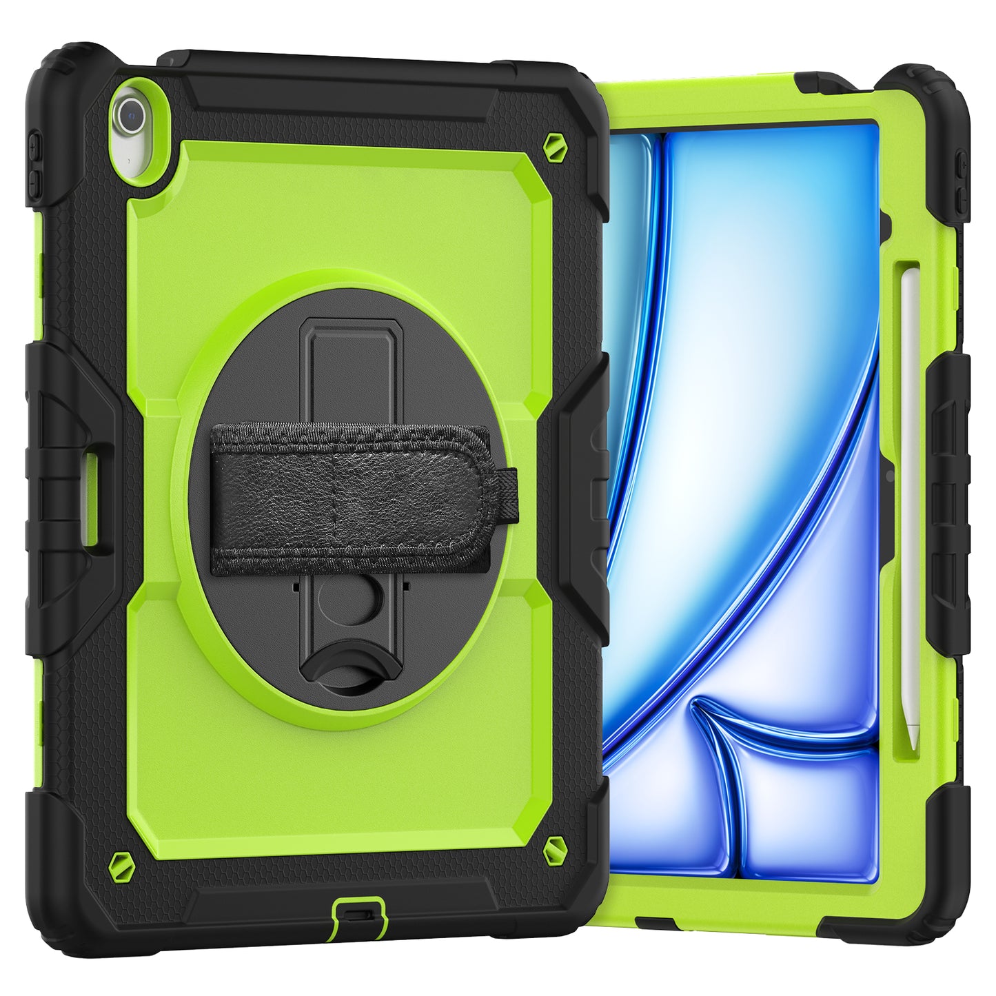 Tough Strap Built-in Screen Protector iPad Air 6 13" Case Stand