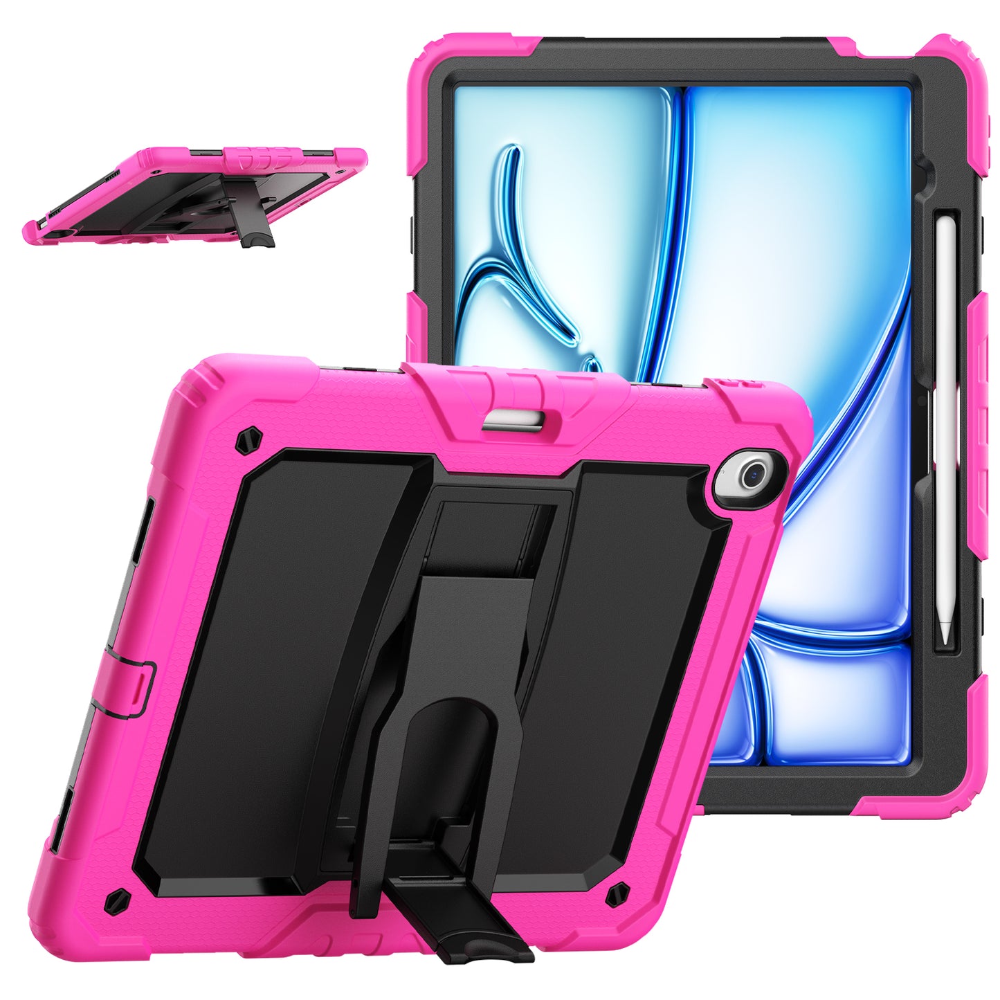 Kickstand Built-in Screen Protector iPad Air 6 13" Case Shoulder