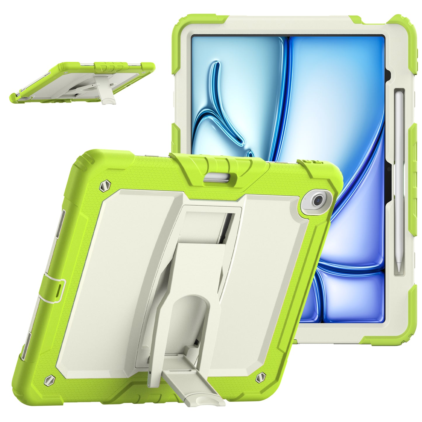 Kickstand Built-in Screen Protector iPad Air 6 13" Case Shoulder