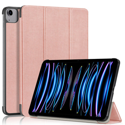 Tri-fold Caster Leather Apple iPad Air 11 (2024) Case Hard Shell Slim