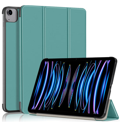 Tri-fold Caster Leather Apple iPad Air 11 (2024) Case Hard Shell Slim