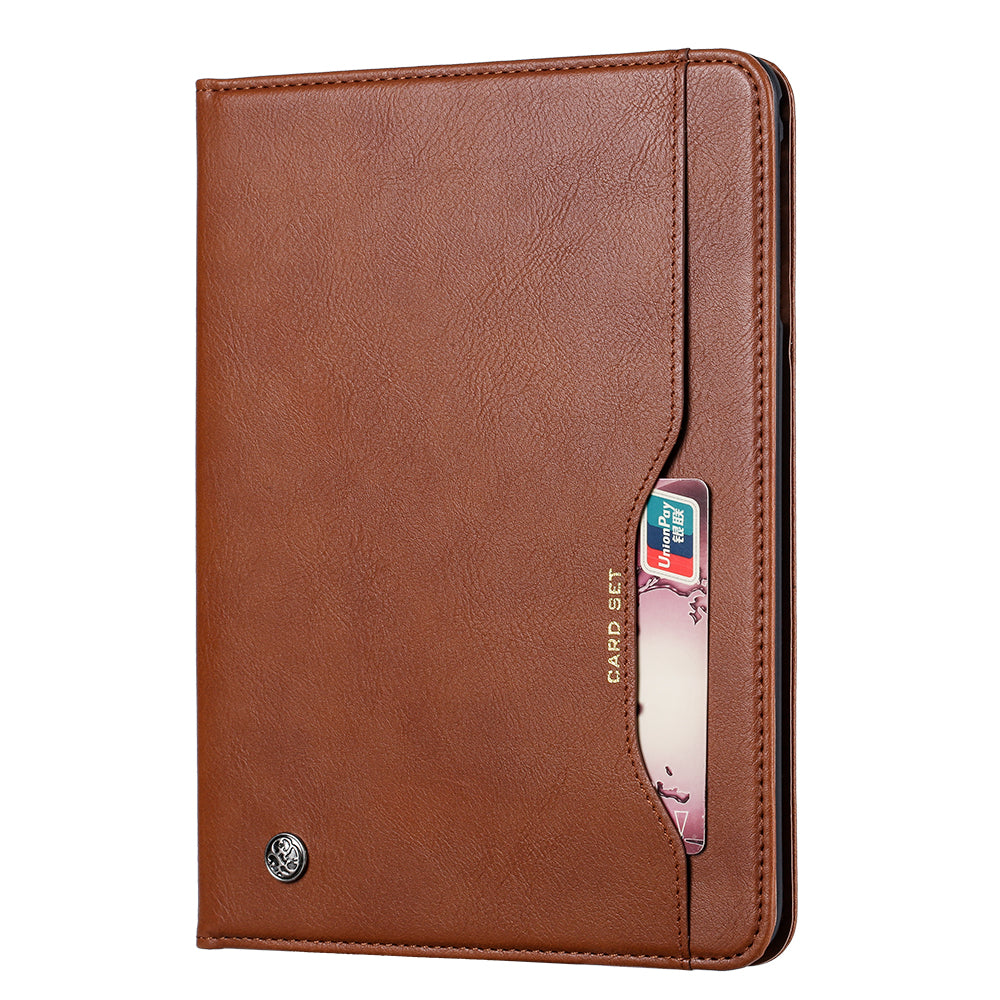 Classical Knead Leather iPad Mini 4 Case with Notes Pocket