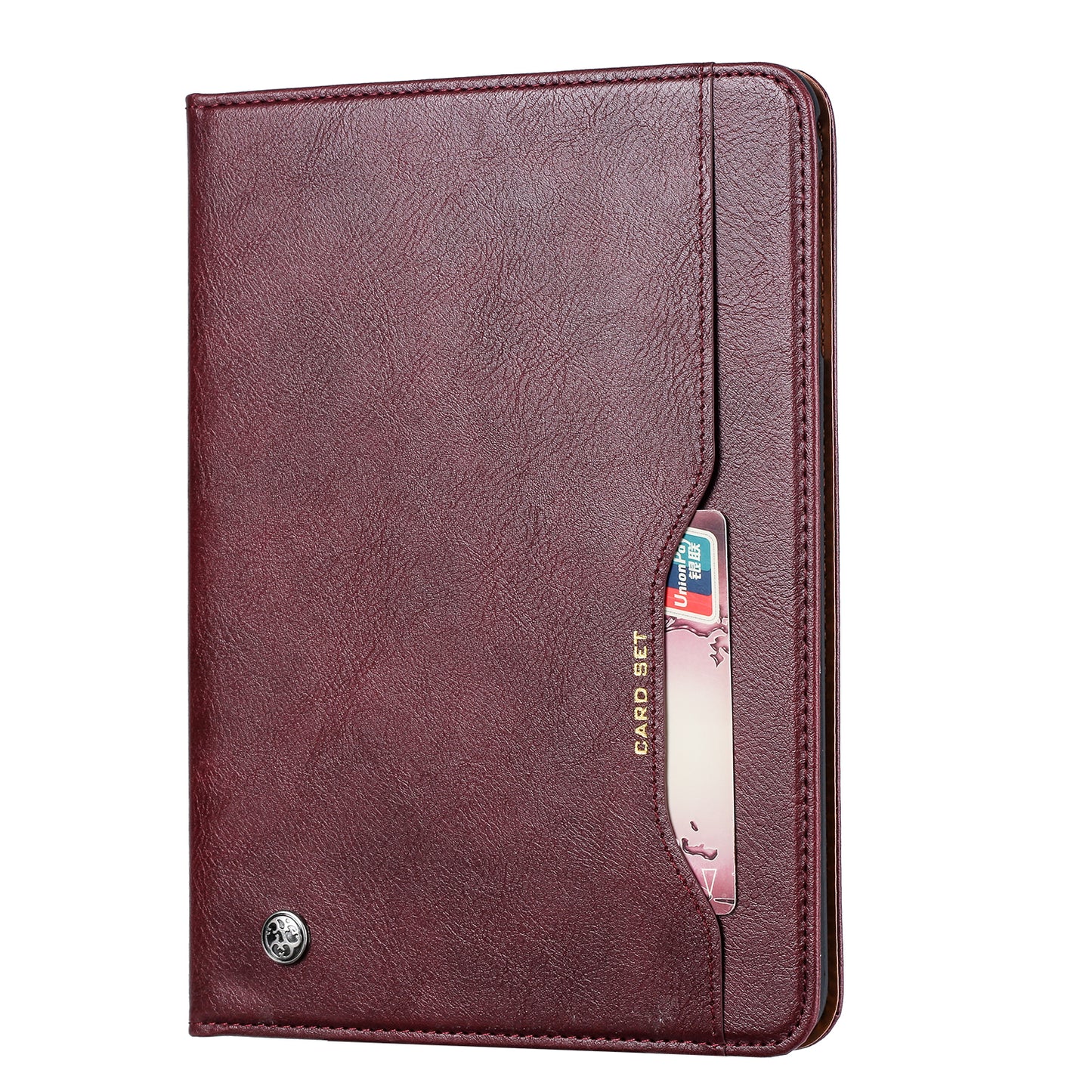 Classical Knead Leather iPad Mini 4 Case with Notes Pocket