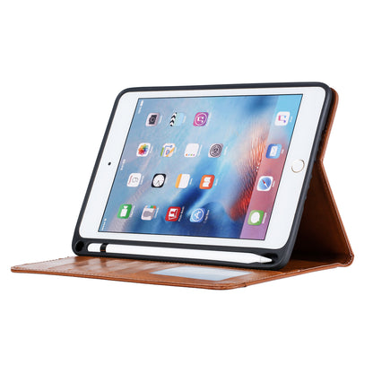 Classical Knead Leather iPad Mini 5 Case with Notes Pocket