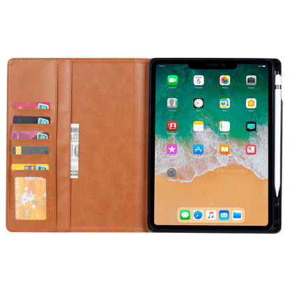 Classical Knead Leather iPad Mini 6 Case with Notes Pocket